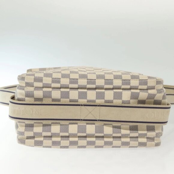 LOUIS VUITTON Damier Azur Naviglio Shoulder Bag N51189 LV Auth 138759 - Picture 7 of 16